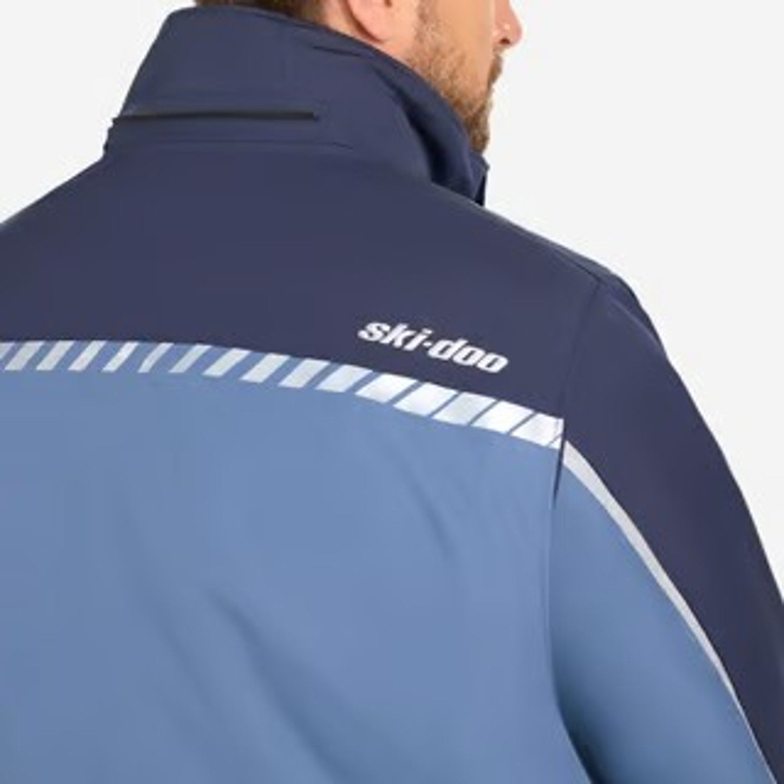 New Ski-Doo Men Medium Navy Blue Absolute 0 Jacket Radiant Core Insulated Coat