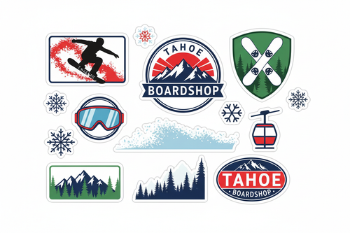 Tahoe Boardshop sticker pack